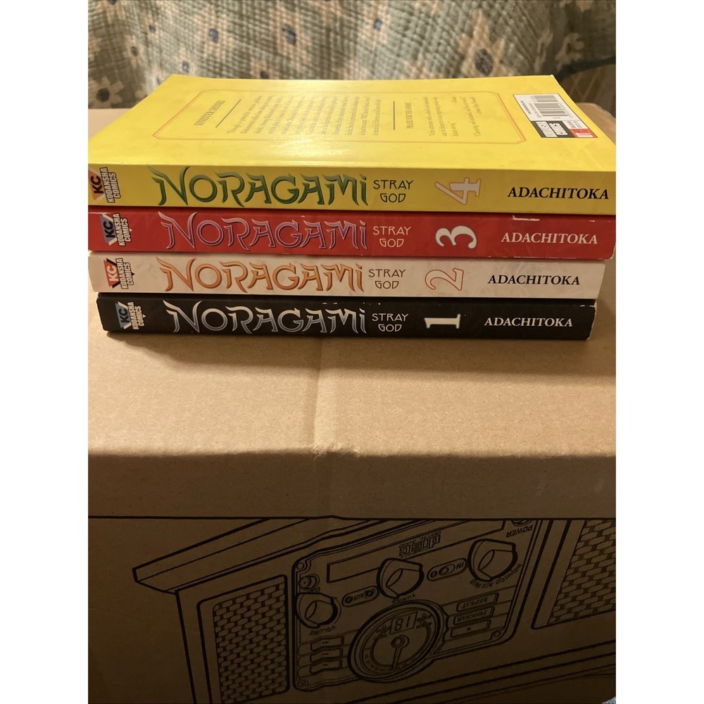 Noragami Stray God Manga English Lot Volumes 1-4 Adachitoka Kodansha Softcover